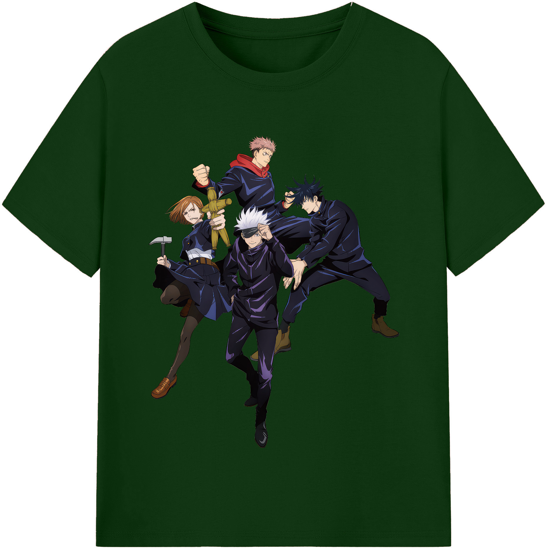 （画像用） 呪術廻戦 Jujutsu Kaisen 綿100％半袖Tシャツ（フロントプリント）